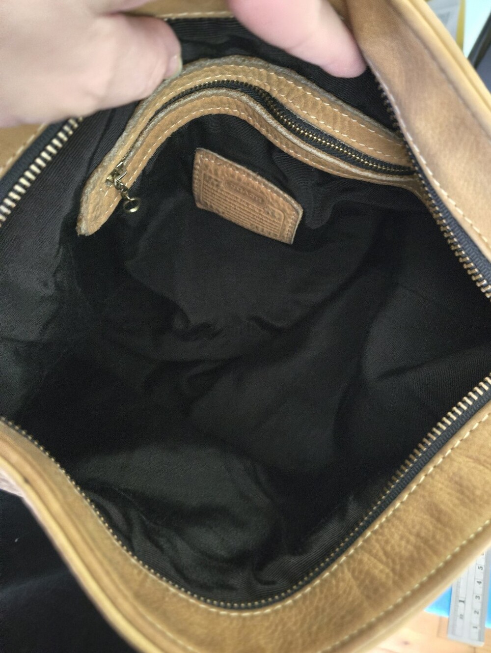 Vintage COACH Made in Italy Nubuck Leather Slouchy Bucket Bag 4923 - AS IS - Picture 14 of 15